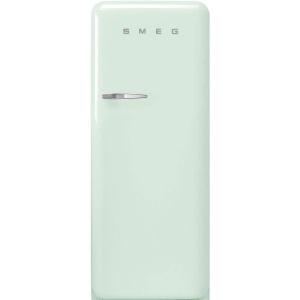 SMEG FAB28 50’s Retro Style Aesthetic Top Freezer Refrigerator with 9.93 Cu Total Capacity, Multiflow Cooling System, Adjustable Glass Shelves 24-Inches, Pastel Green Right Hand Hinge Made In Italy