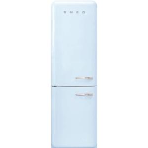 SMEG FAB32 Retro Refrigerator – 50s Style Fridge with Bottom Freezer, No-Frost, LED Display & Lighting, LifePlus Zone, Multi-Airflow – 12.2 cu ft – Cream – Made in Italy(Pastel Blue)