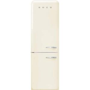 SMEG FAB32 Retro Refrigerator – 50s Style Fridge with Bottom Freezer, No-Frost, LED Display & Lighting, LifePlus Zone, Multi-Airflow – 12.2 cu ft – Cream – Made in Italy(Cream)