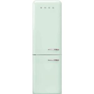 SMEG FAB32 Retro Refrigerator – 50s Style Fridge with Bottom Freezer, No-Frost, LED Display & Lighting, LifePlus Zone, Multi-Airflow – 12.2 cu ft – Cream – Made in Italy(Pastel Green)