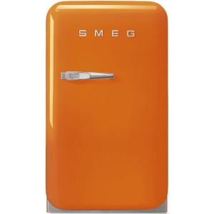 SMEG FAB5 Retro Mini Fridge – 50s Style Compact Small Refrigerator, 1.2 cu ft, Automatic Defrost, LED Lighting, Adjustable Shelves– Made in Italy – Perfect for Home, Dorm, Office, Hotel -Orange(Orange)