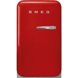 SMEG FAB5 Retro Mini Fridge – 50s Style Compact Small Refrigerator, 1.2 cu ft, Automatic Defrost, LED Lighting, Adjustable Shelves– Made in Italy – Perfect for Home, Dorm, Office, Hotel -Yellow(Red)