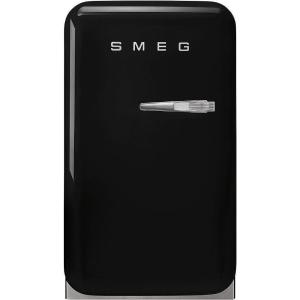 SMEG FAB5 Retro Mini Fridge – 50s Style Compact Small Refrigerator, 1.2 cu ft, Automatic Defrost, LED Lighting, Adjustable Shelves– Made in Italy – Perfect for Home, Dorm, Office, Hotel -Yellow(Black)