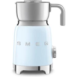 SMEG Retro 50’s Style Milk Frother with 2 Disks 6 Preset Programs Hot or Cold Frothing and Induction Heating (Pink)(Pastel Blue)