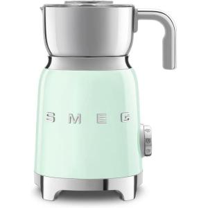 SMEG Retro 50’s Style Milk Frother with 2 Disks 6 Preset Programs Hot or Cold Frothing and Induction Heating (Pink)(Pastel Green)
