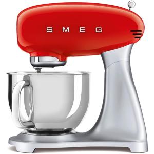 SMEG Stand Mixer and Pasta Roller/Cutter Set, Black(Red)