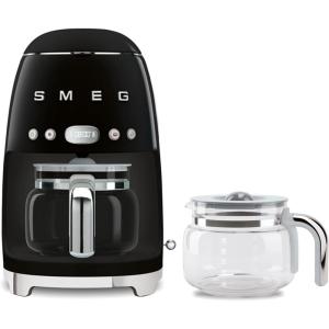 Smeg 50’s Retro Drip Coffee Maker with Extra Glass Carafe (Cream)(Black)