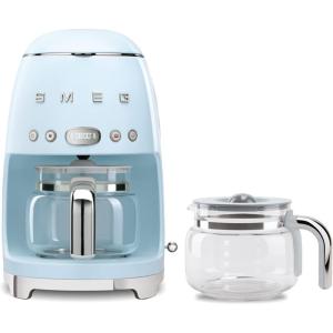 Smeg 50’s Retro Drip Coffee Maker with Extra Glass Carafe (Cream)(Pastel Blue)