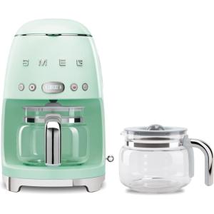 Smeg 50’s Retro Drip Coffee Maker with Extra Glass Carafe (Cream)(Pastel Green)