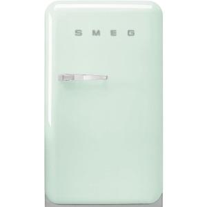 Smeg FAB10 50’s Retro Style Aesthetic Refrigerator with 4.48 Cu Total Capacity, 2 Glass Shelves, LED Internal Light, 22-Inches, Black Right Hand Hinge Made In Italy(Pastel Green)