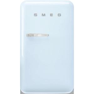 Smeg FAB10 50’s Retro Style Aesthetic Refrigerator with 4.48 Cu Total Capacity, 2 Glass Shelves, LED Internal Light, 22-Inches, Pastel Blue Right Hand Hinge(Pastel Blue)