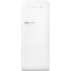 Smeg FAB28 50’s Retro Style Aesthetic Top Freezer Refrigerator with 9.93 Cu Total Capacity, Multiflow Cooling System, Adjustable Glass Shelves 24-Inches, Pastel Blue Right Hand Hinge Made In Italy(Matte White)