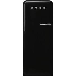 Smeg FAB28 50’s Retro Style Aesthetic Top Freezer Refrigerator with 9.93 Cu Total Capacity, Multiflow Cooling System, Adjustable Glass Shelves 24-Inches, Pastel Blue Right Hand Hinge Made In Italy(Black)