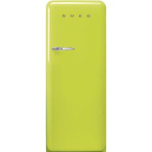Smeg FAB28 50’s Retro Style Aesthetic Top Freezer Refrigerator with 9.93 Cu Total Capacity, Multiflow Cooling System, Adjustable Glass Shelves 24-Inches, Pastel Blue Right Hand Hinge Made In Italy(Lime Green)