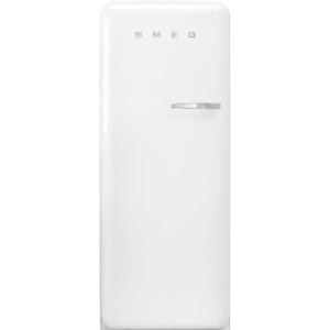 Smeg FAB28 50’s Retro Style Aesthetic Top Freezer Refrigerator with 9.93 Cu Total Capacity, Multiflow Cooling System, Adjustable Glass Shelves 24-Inches, Pastel Blue Right Hand Hinge Made In Italy(White)