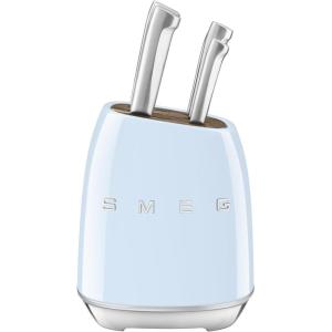 Smeg Pastel Blue Stainless Steel Knife Block Set(Pastel Blue)