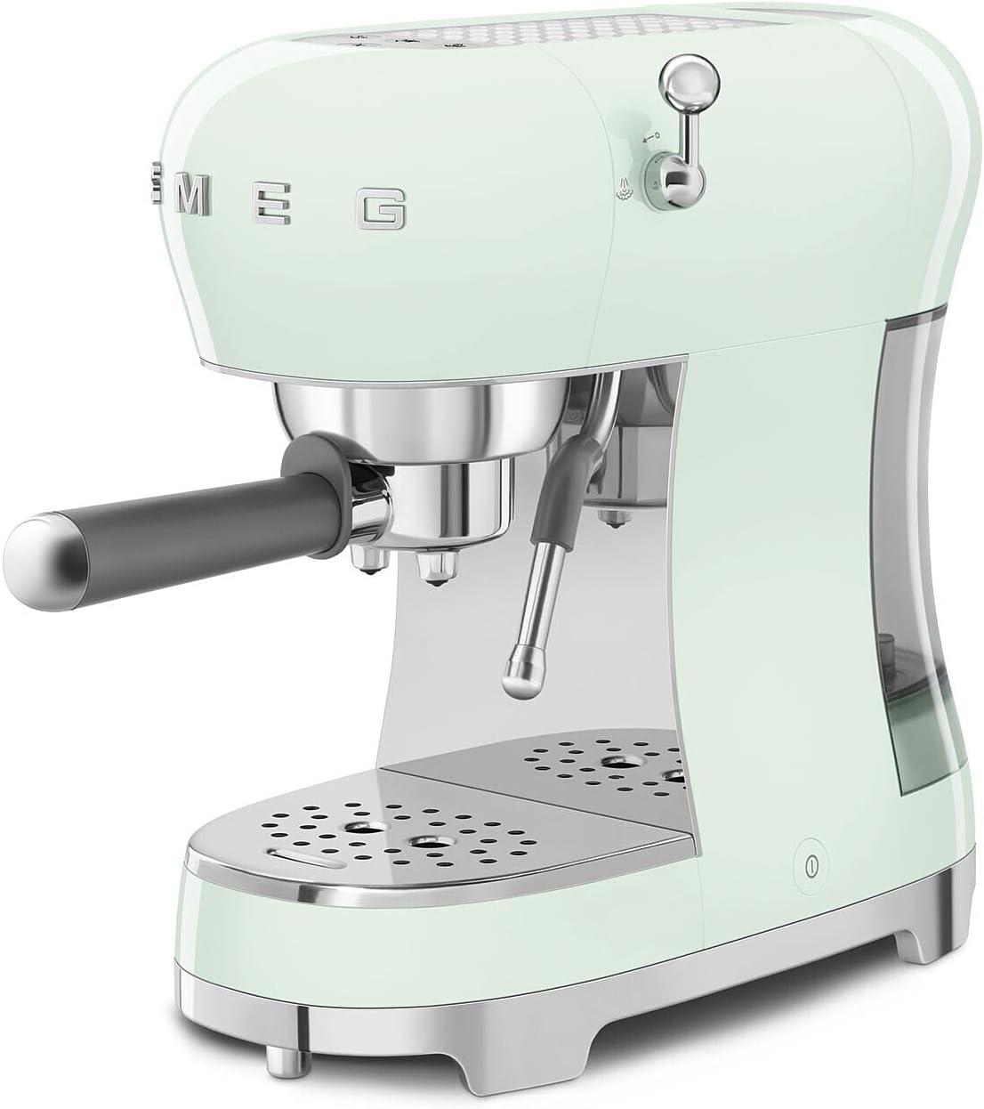image:imageSmeg Manual Espresso and Tamper Set CreamPastel Green