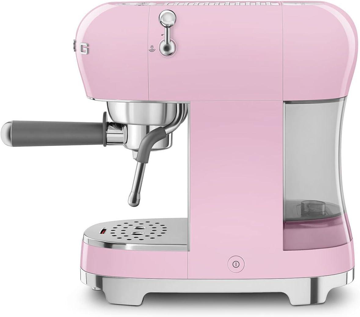 image:imageSmeg Manual Espresso and Tamper Set CreamPink