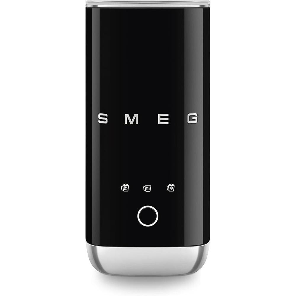 image:imageSMEG MFF02 Retro Style Mini Electric Milk Frother Automatic Hot and Cold Foam Maker for Cappuccino Latte amp Specialty Coffee 500W OneButton Operation Compact Design Coffee AccessoryBlackBlack