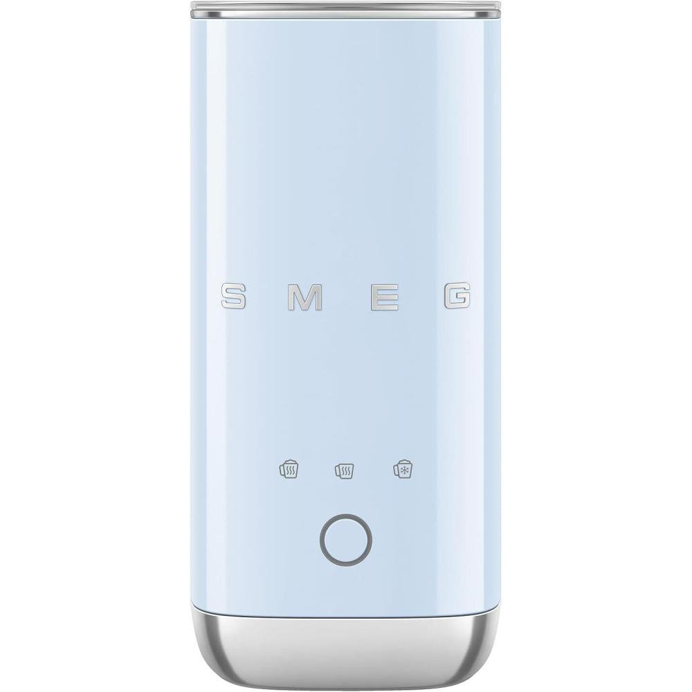 image:imageSMEG MFF02 Retro Style Mini Electric Milk Frother Automatic Hot and Cold Foam Maker for Cappuccino Latte amp Specialty Coffee 500W OneButton Operation Compact Design Coffee AccessoryPastel BluePastel Blue
