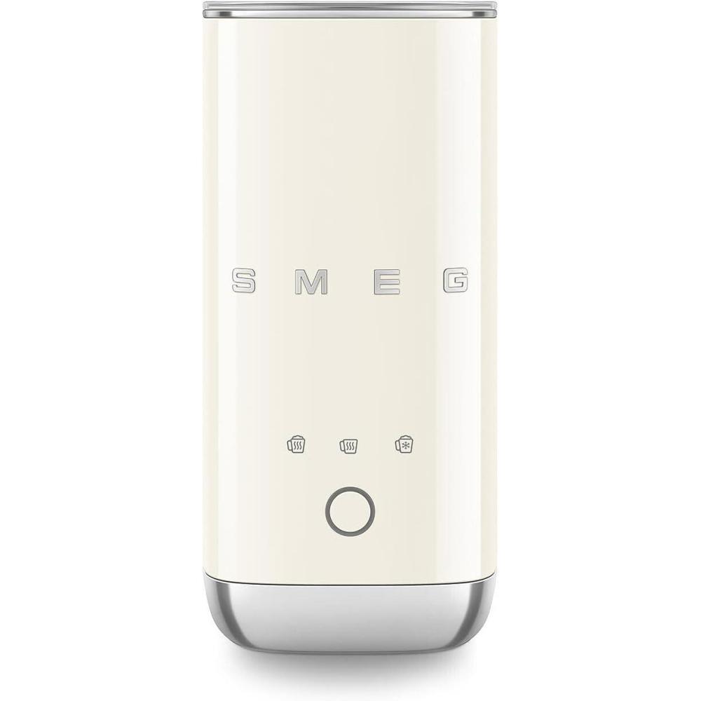 image:imageSMEG MFF02 Retro Style Mini Electric Milk Frother Automatic Hot and Cold Foam Maker for Cappuccino Latte amp Specialty Coffee 500W OneButton Operation Compact Design Coffee AccessoryPastel BlueCream