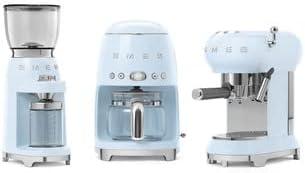 image:imageSmeg 50s Retro Drip Coffee Maker with Extra Glass Carafe Stainless SteelPastel Blue