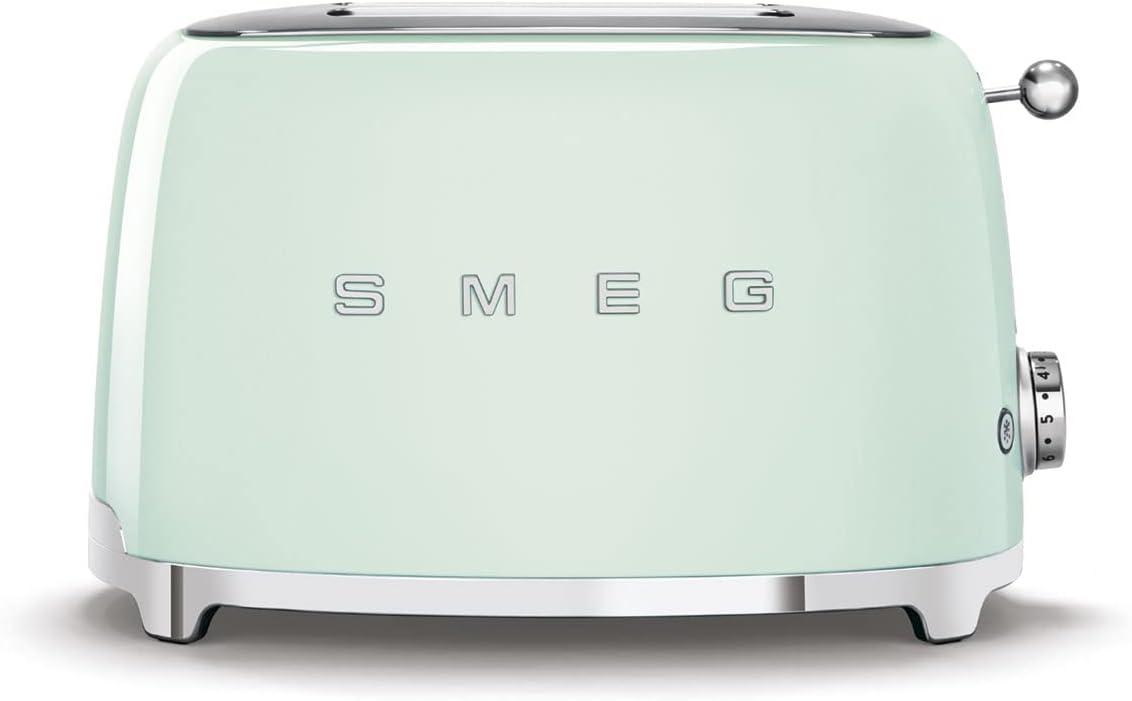 image:imageSmeg DCF02 10Cup Drip Coffee Maker amp TSF01 2Slice Toaster Set Programmable Coffee Machine with Auto Start Retro Style Toaster with Browning Control Breakfast Bundle Navy BluePastel Green