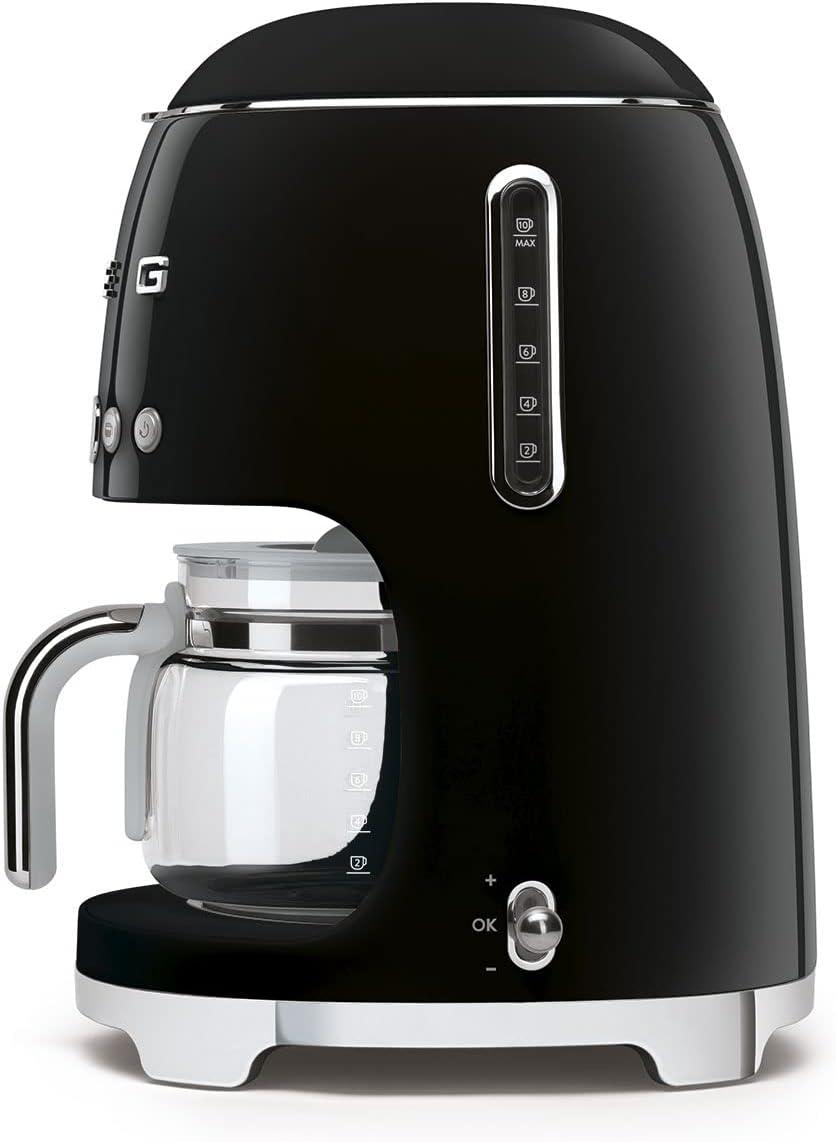 image:imageSmeg DCF02 10Cup Drip Coffee Maker amp TSF01 2Slice Toaster Set Programmable Coffee Machine with Auto Start Retro Style Toaster with Browning Control Breakfast Bundle Navy BlueBlack