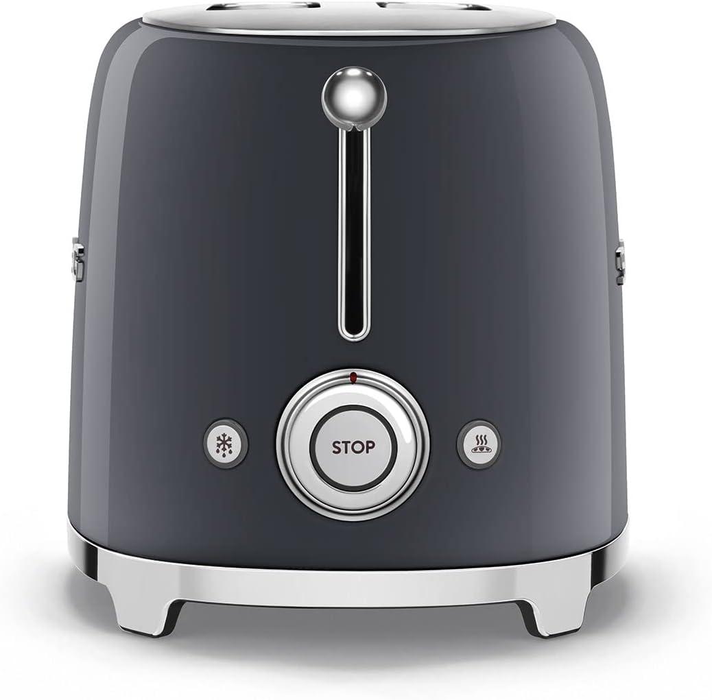 image:imageSmeg DCF02 10Cup Drip Coffee Maker amp TSF01 2Slice Toaster Set Programmable Coffee Machine with Auto Start Retro Style Toaster with Browning Control Breakfast Bundle Navy BlueGray