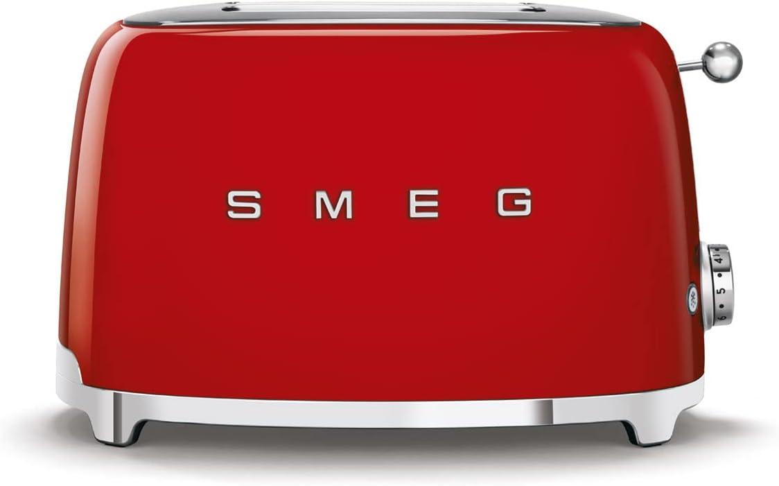 image:imageSmeg DCF02 10Cup Drip Coffee Maker amp TSF01 2Slice Toaster Set Programmable Coffee Machine with Auto Start Retro Style Toaster with Browning Control Breakfast Bundle Navy BlueRed