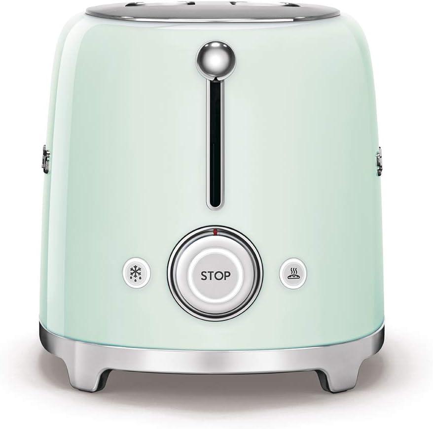 image:imageSmeg DCF02 10Cup Drip Coffee Maker amp TSF01 2Slice Toaster Set Programmable Coffee Machine with Auto Start Retro Style Toaster with Browning Control Breakfast Bundle Navy BluePastel Green