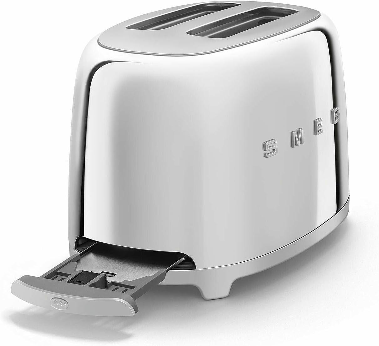 image:imageSmeg DCF02 10Cup Drip Coffee Maker amp TSF01 2Slice Toaster Set Programmable Coffee Machine with Auto Start Retro Style Toaster with Browning Control Breakfast Bundle Navy BlueStainless Steel
