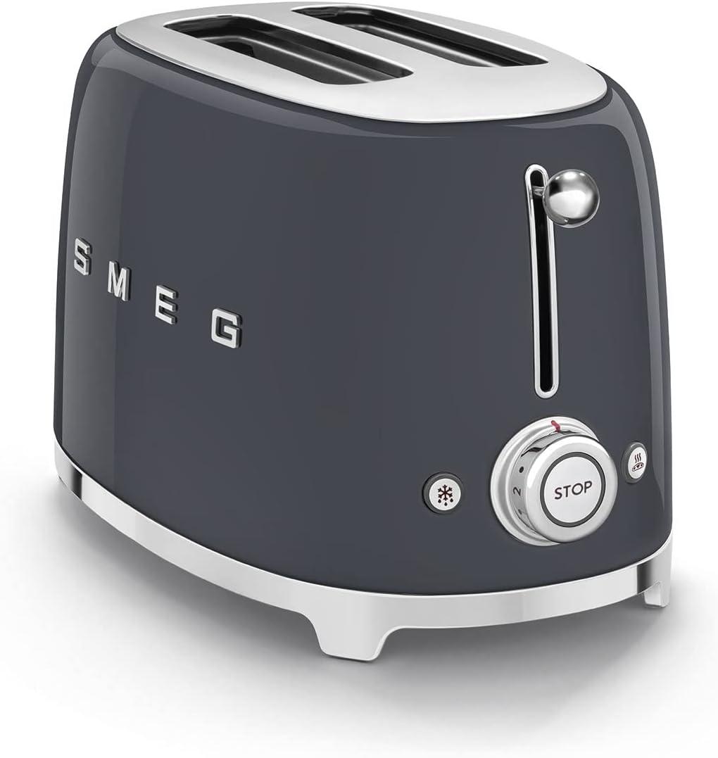 image:imageSmeg DCF02 10Cup Drip Coffee Maker amp TSF01 2Slice Toaster Set Programmable Coffee Machine with Auto Start Retro Style Toaster with Browning Control Breakfast Bundle Navy BlueGray
