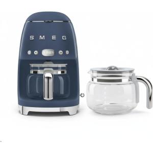 Smeg 50’s Retro Drip Coffee Maker with Extra Glass Carafe (Stainless Steel)(Navy)