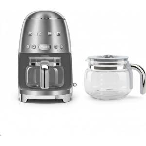 Smeg 50’s Retro Drip Coffee Maker with Extra Glass Carafe (Stainless Steel)(Stainless Steel)