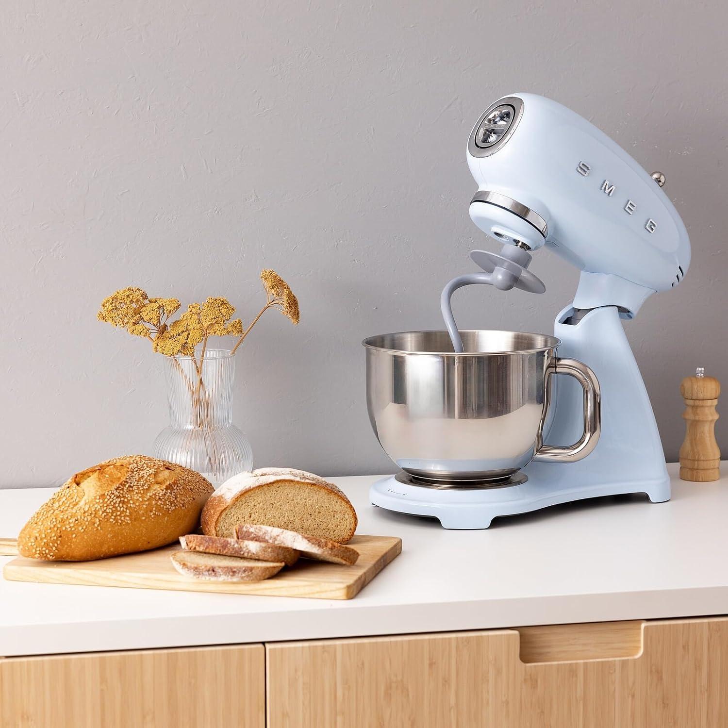 image:imageIconic 1950s Retro Design Durable diecast aluminum construction with glossy finish brings timeless Italian style to modern kitchensLight Blue