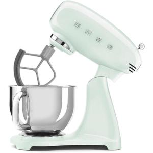 Iconic 1950s Retro Design Durable die-cast aluminum construction with glossy finish brings timeless Italian style to modern kitchens.(Light Green)