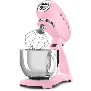 Iconic 1950s Retro Design Durable die-cast aluminum construction with glossy finish brings timeless Italian style to modern kitchens.(Pink)