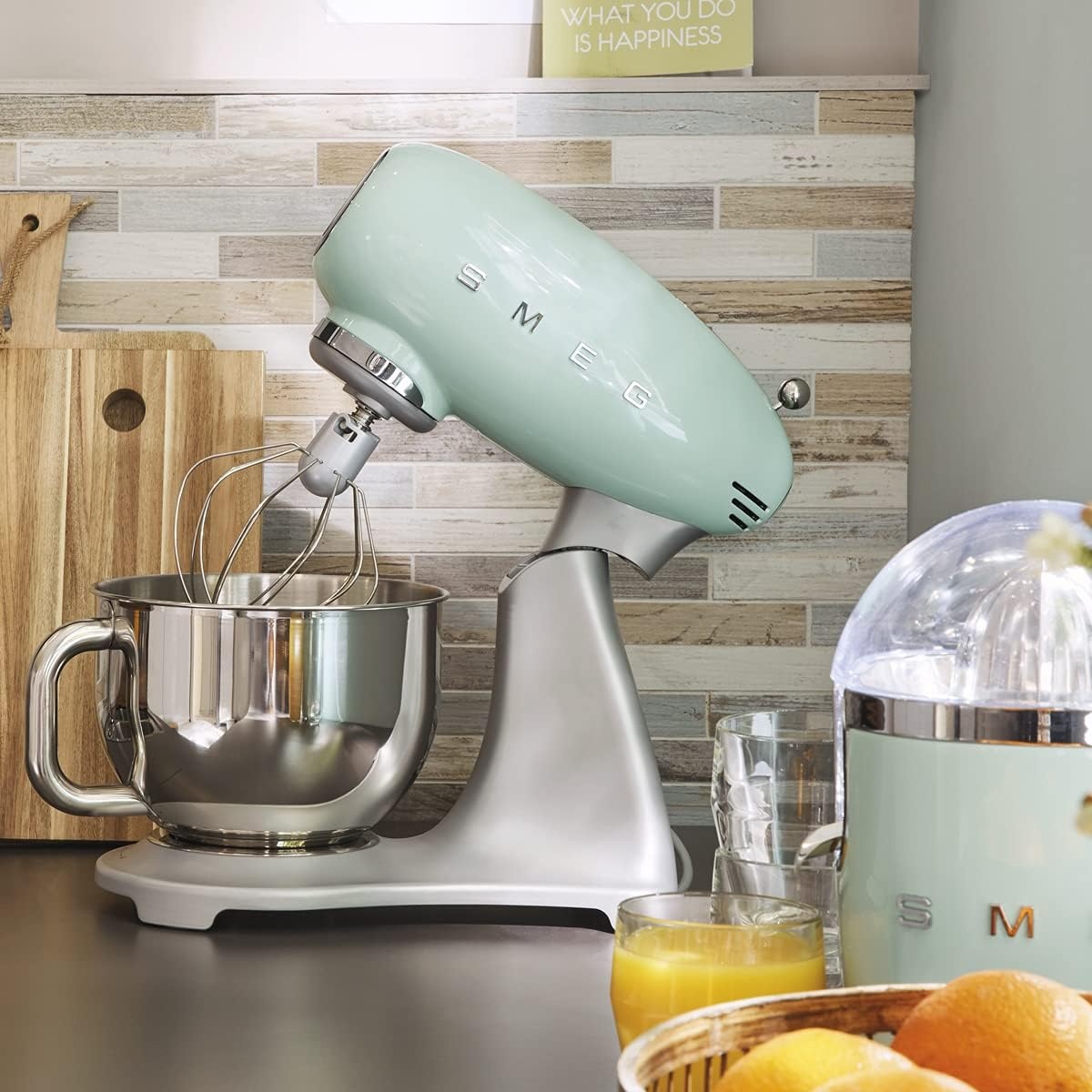 image:imageSmeg 50s Retro Stand Mixer WhitePastel Green